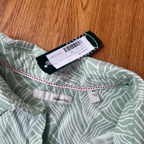 Hawker Rye Men's Green Patterned Shirt - Picture 7 of 10